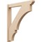 Ekena Millwork 5 1/2-in W x 36-in D x 42-in H Balboa Slat Rough Cedar Woodgrain TimberThane Outlooker, Primed Tan OUTUR055X36X42BOA24RCPR - alternate 1